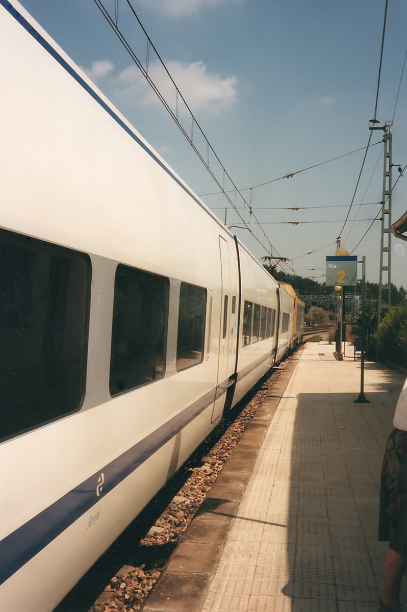 Spanish Railways RENFE - Class 252 on a Talgo train to Barcelona