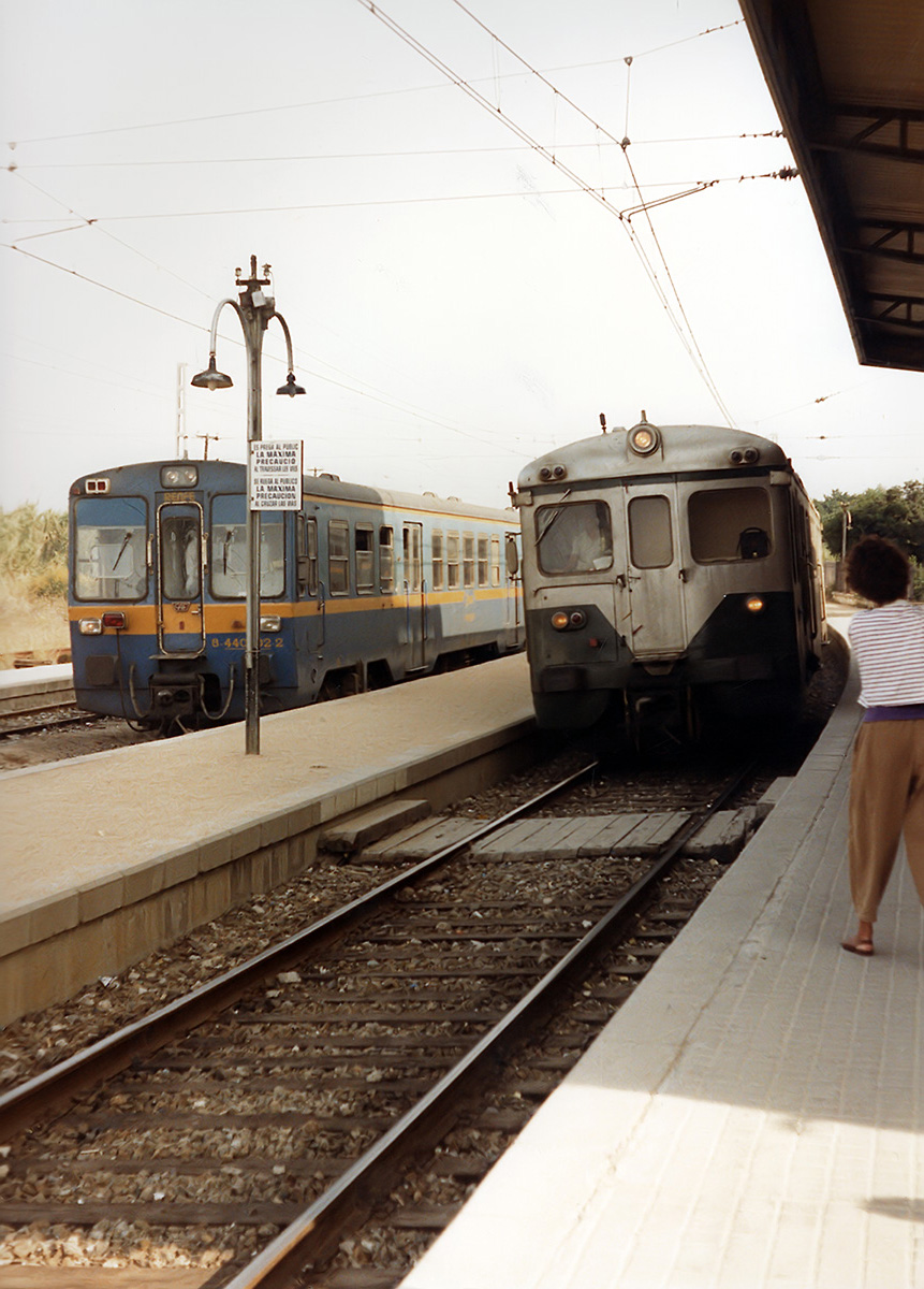 Spanish Railways RENFE - Class 436 and 440 units at Blanes